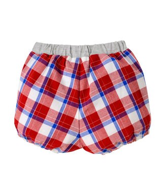 MIKI HOUSE HOT BISCUITS 【70-90cm】 イカリマークワッペンつき ベビーブルマ 赤×白