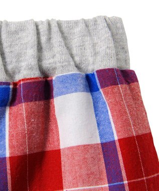 MIKI HOUSE HOT BISCUITS 【70-90cm】 イカリマークワッペンつき ベビーブルマ 赤×白