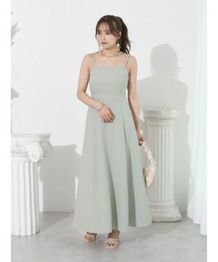 earth music&ecology ＳＥＴ２点ケープ＋キャミワンピース Black