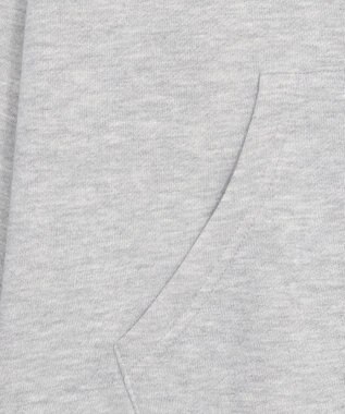 WEGO 裏起毛ファーフードBIGZIPパーカー 杢グレー