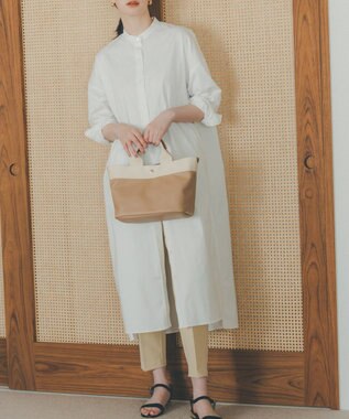 TOPKAPI 【Breath TOPKAPI】リプルネオレザー ミニトートバッグ ミルクティ