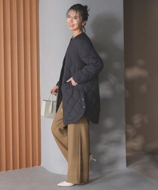 UNFILO beauty warm ワイドパンツ キャメル