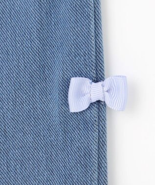 ANY KIDS カットデニム ガーリーパンツ ブルー