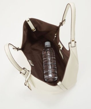 TOPKAPI 【TREASURE TOPKAPI】ソフトレザー センターステッチ 2way トートバッグ オフ