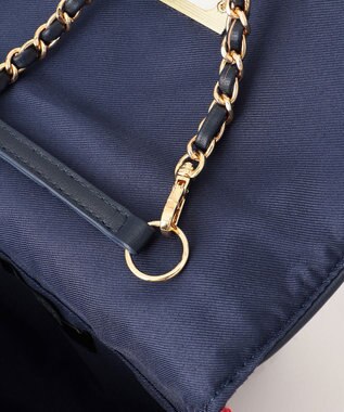 23区 GIOLICAツイード チェーンショルダーバッグ レッドミックス