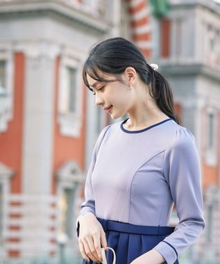 Tiaclasse  3粒パールヘアゴム オフホワイトB