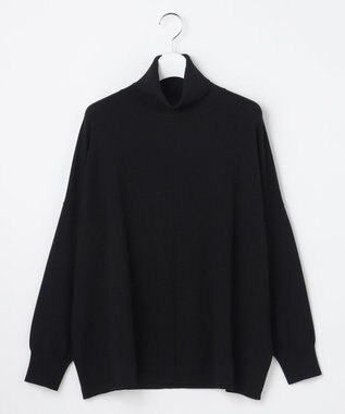 自由区 S ウォームレーヨンストレッチハイネック ニット ブラック
