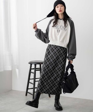 WEGO ラグランショートパーカー スミクロ