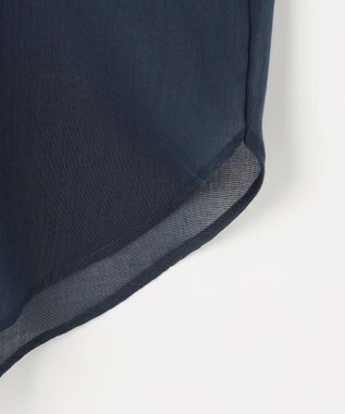 組曲 エアリーボイルシアー シャツ ネイビー系