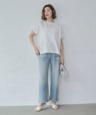 WEGO 【2026春夏新作】接触冷感フレンチスリーブT オフホワイト