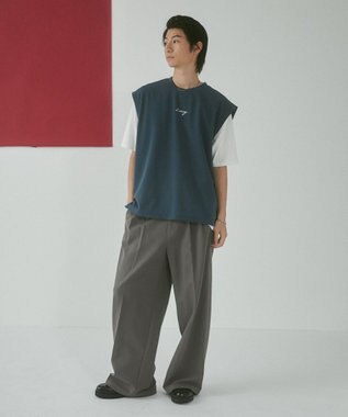 WEGO 【２点セット/LUCY】アンサンブルベスト（SS） ブルー