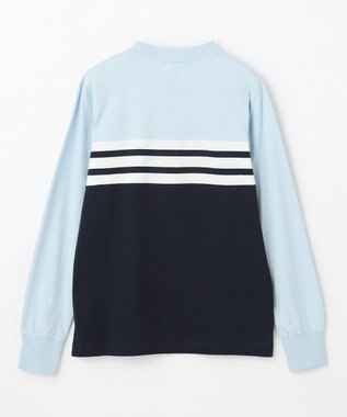 J.PRESS KIDS 【140-170cm】ボーダーミックス カットソー サックスブルー系