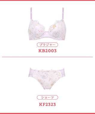 Wing 【マッチミーブラ】　ブラがわたしに合わせてくれる　バストの左右差や個々のバストの状態に対応　ウイング／ワコール　KB2003 パープル