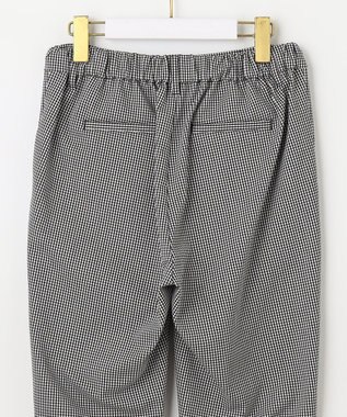 ANY SIS 【洗える】さらさらストレッチ テーパード パンツ ギンガムチェック