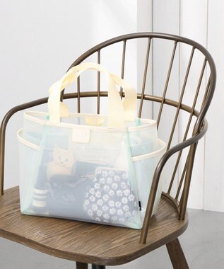 ROOTOTE 3670【仕切り+自立】LT.デリ.パルーティ.クリア-A 03：ミルク