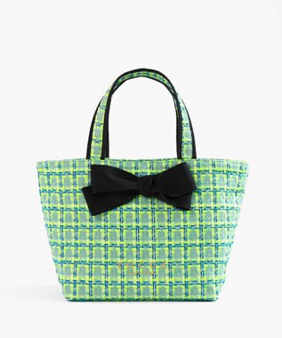 TOCCA 【キャンセル分販売中！】30th Anniversary MY PRECIOUS CUSTOMIZED BAG カスタマイズバッグ グリーンツイード×大リボン×ショートショルダー