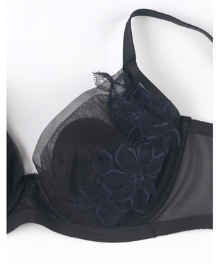 WACOAL ブラジャー 【エアインブラ】 つけごこち軽い ムレにくい 体型特徴に合わせた設計 レディース BXB427 /ワコール ブラック