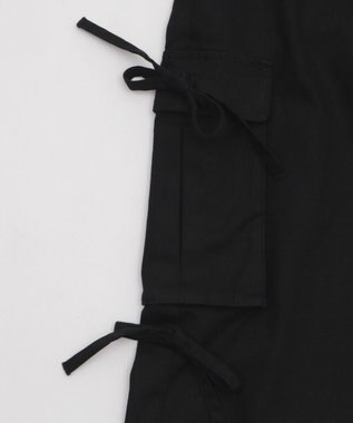 WEGO サイドリボンカーゴパンツ ブラック