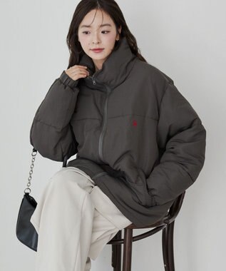WEGO 【WEB限定/Sサイズ新登場/お気に入り登録者数5万人越えの大人気アイテム】U.S. POLO ASSN.別注パデッドジャケット グレー