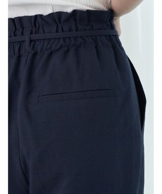 earth music&ecology リネンライクテーパードパンツ Navy