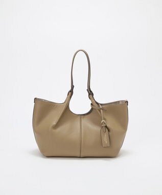 TOPKAPI 【TREASURE TOPKAPI】ソフトレザー センターステッチ 2way トートバッグ グレージュ