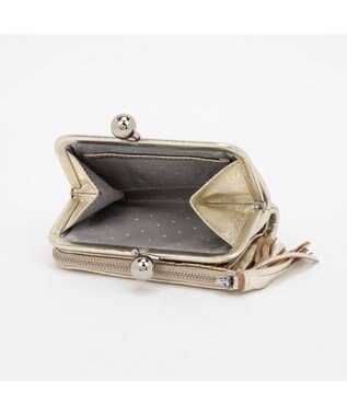 UNBILLION ペルケ perche / マルチスタッズがま口二つ折りウォレット ゴールド