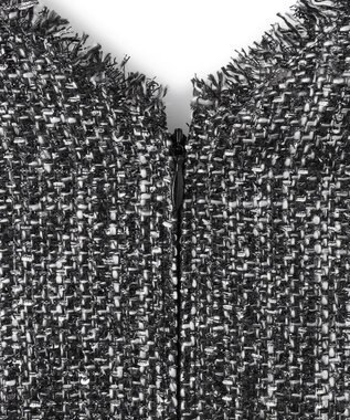 ICB L 【CLASSY.1月号掲載】スパングルツイード ジャンパースカート ブラック×オフホワイト系