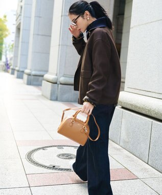 23区 【Oggi掲載】ミニ ボストンバッグ キャメル系