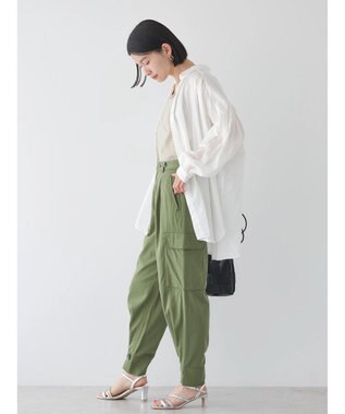 AMERICAN HOLIC カルゼギャザーシャツチュニック Off White