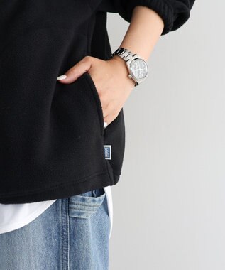 AMERICAN HOLIC Ｄｉｓｃｕｓ／ハーフＺＩＰフリースプルオーバー Black