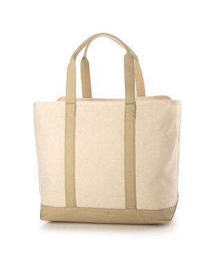 UNBILLION カシュカシュ cachecache / 裏コーディングキャンバスビッグトートバッグ アイボリーミックス