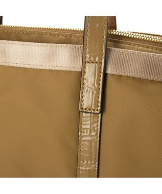 LA BAGAGERIE 【エコユース】ナイロン×型押しエナメル　2WAYミニトート ベージュ