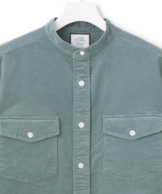 J.PRESS YORK STREET 【UNISEX】シャツコール バンドカラーシャツ ブルー系