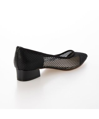 MODE ET JACOMO <carino>ポインテッドトゥメッシュパンプス ブラック