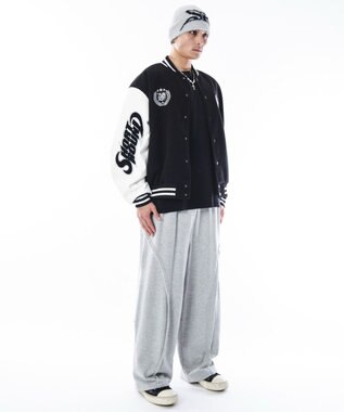 WEGO 【ユニセックス着用ITEM】メルトンワッペンスタジャン ブラックその他