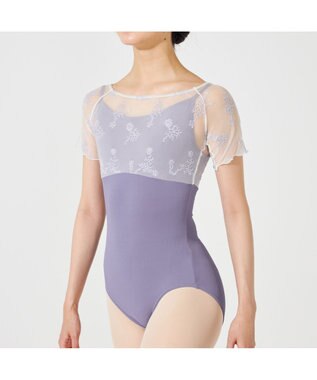Chacott ハーフスリーブレオタード ヴァイオレット