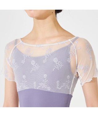 Chacott ハーフスリーブレオタード ヴァイオレット