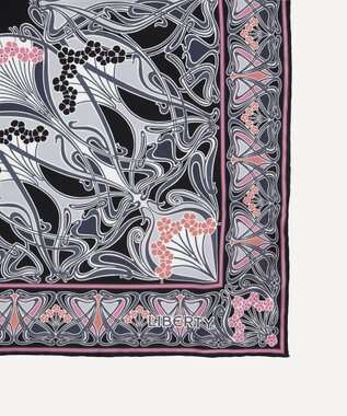 LIBERTY. アイアンシ シルクツイルスカーフ 70 ブラック