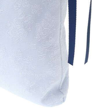Maison de FLEUR ラインリボンジャカードトートバッグ Light Blue