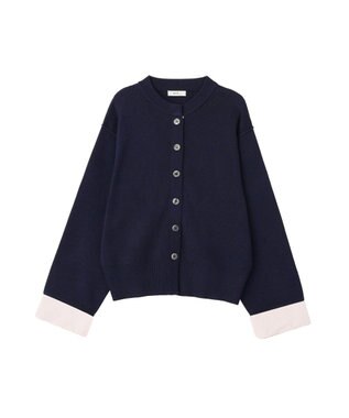 earth music&ecology フェイクレイヤードカーディガン Navy