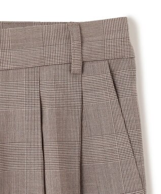 BEIGE， 【洗える】MER / グレンチェックパンツ Beige