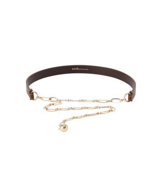 earth music&ecology デザインチェーンＭＩＸベルト Brown