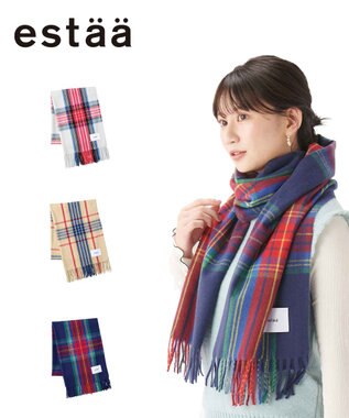  estaa とろーりストール クラシックタータン／手洗い可