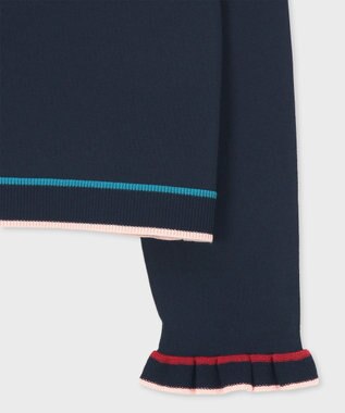 Paul Smith 【洗える】フレアスリーブ カーディガン ネイビー