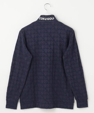 23区GOLF 【MEN】エンブレムハーフジッププルオーバー ネイビー系