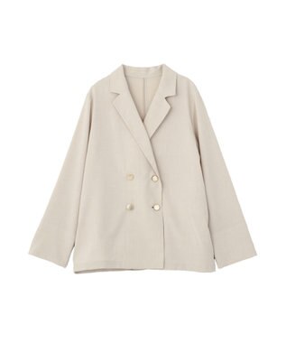 earth music&ecology 【予約】アソート金ボタンジャケット エクリュ