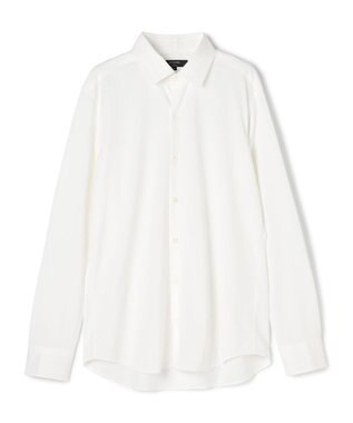 JOSEPH HOMME 【ストレッチ】ハイゲージコットンジャージー 　長袖レギュラーカラーシャツ ホワイト系