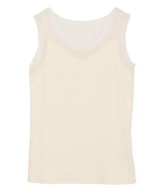 YECCA VECCA チュールMIXリブインナー