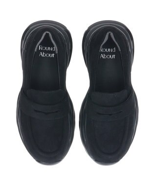 Bridget Birkin 【Round About】ボリュームソールローファー ブラックスウェード