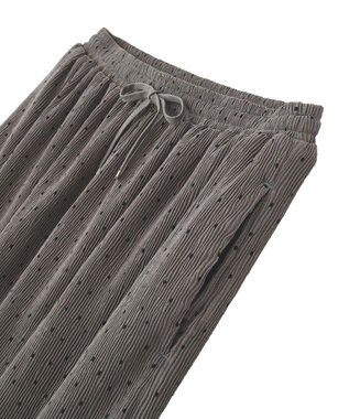 Green Parks 楊柳プリーツスカート Gray